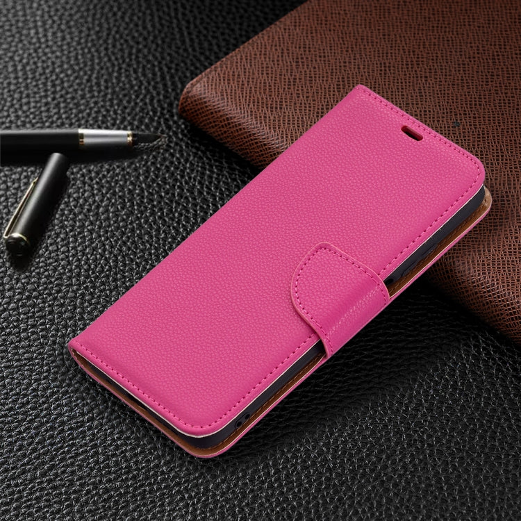 For Xiaomi Poco M3 Litchi Texture Pure Color Horizontal Flip PU Leather Case with Holder & Card Slots & Wallet & Lanyard