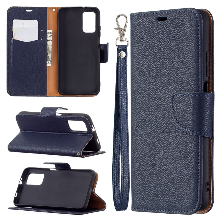 For Xiaomi Poco M3 Litchi Texture Pure Color Horizontal Flip PU Leather Case with Holder & Card Slots & Wallet & Lanyard