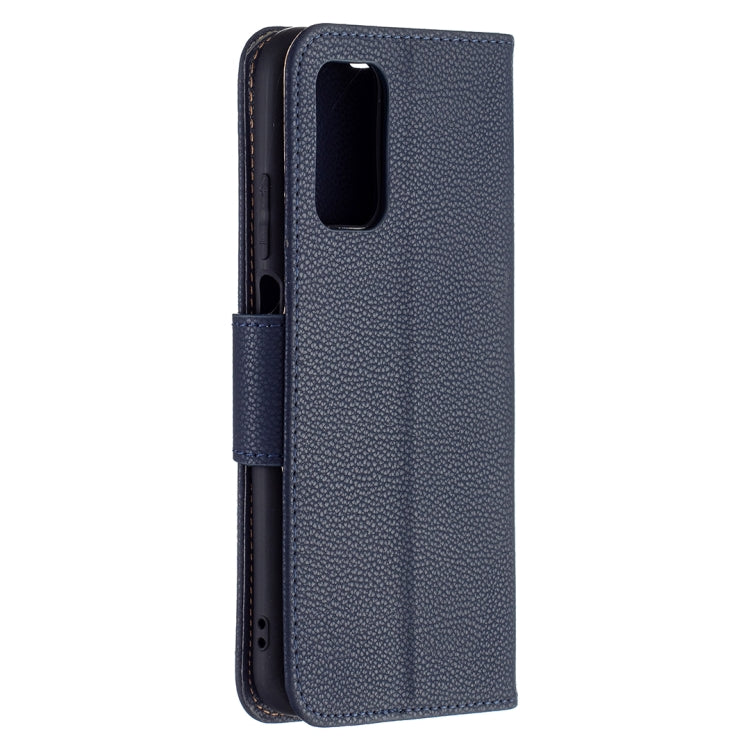 For Xiaomi Poco M3 Litchi Texture Pure Color Horizontal Flip PU Leather Case with Holder & Card Slots & Wallet & Lanyard