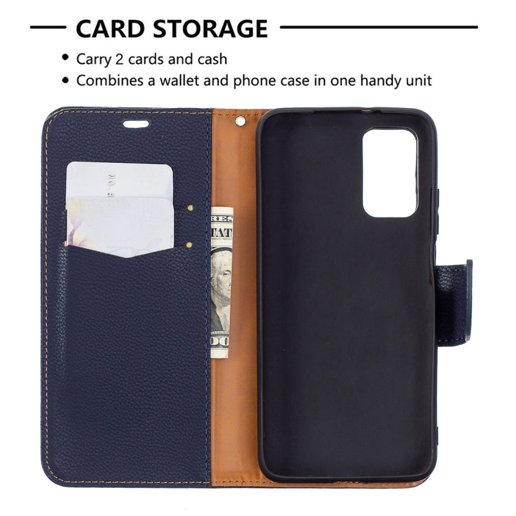 For Xiaomi Poco M3 Litchi Texture Pure Color Horizontal Flip PU Leather Case with Holder & Card Slots & Wallet & Lanyard