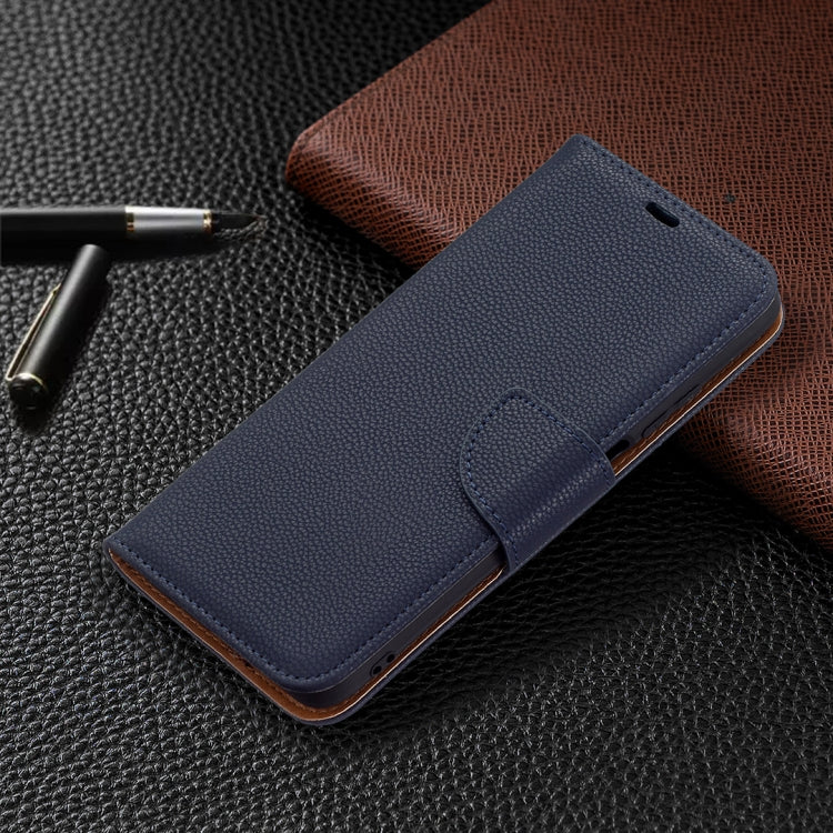 For Xiaomi Poco M3 Litchi Texture Pure Color Horizontal Flip PU Leather Case with Holder & Card Slots & Wallet & Lanyard