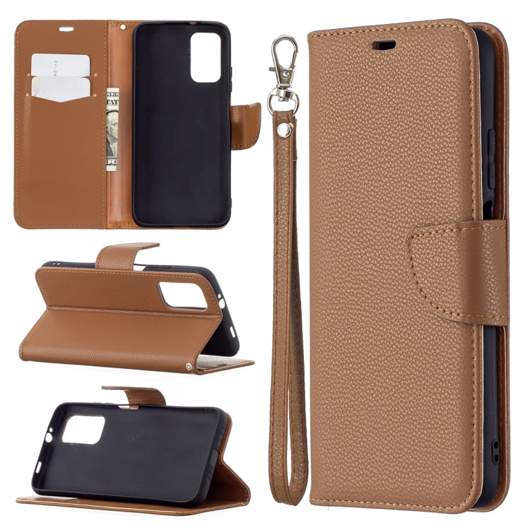 For Xiaomi Poco M3 Litchi Texture Pure Color Horizontal Flip PU Leather Case with Holder & Card Slots & Wallet & Lanyard