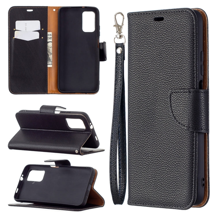 For Xiaomi Poco M3 Litchi Texture Pure Color Horizontal Flip PU Leather Case with Holder & Card Slots & Wallet & Lanyard