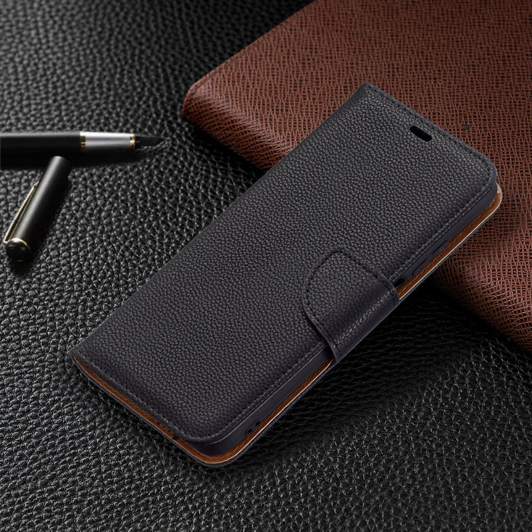 For Xiaomi Poco M3 Litchi Texture Pure Color Horizontal Flip PU Leather Case with Holder & Card Slots & Wallet & Lanyard