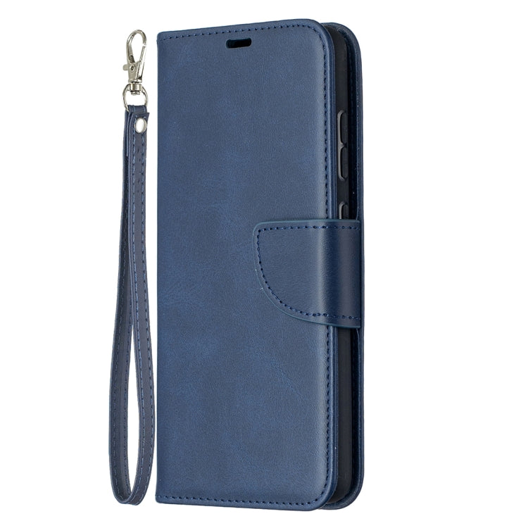 For Samsung Galaxy A52 5G Retro Lambskin Texture Pure Color Horizontal Flip PU Leather Case with Holder & Card Slots & Wallet & Lanyard