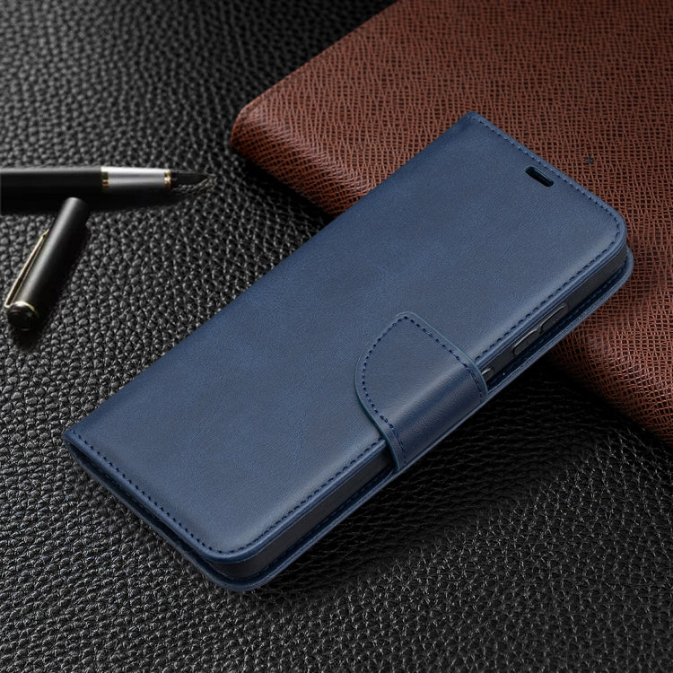 For Samsung Galaxy A52 5G Retro Lambskin Texture Pure Color Horizontal Flip PU Leather Case with Holder & Card Slots & Wallet & Lanyard