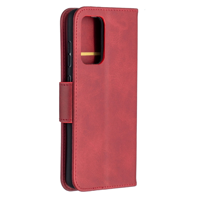 For Samsung Galaxy A52 5G Retro Lambskin Texture Pure Color Horizontal Flip PU Leather Case with Holder & Card Slots & Wallet & Lanyard