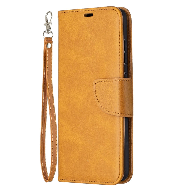 For Samsung Galaxy A52 5G Retro Lambskin Texture Pure Color Horizontal Flip PU Leather Case with Holder & Card Slots & Wallet & Lanyard