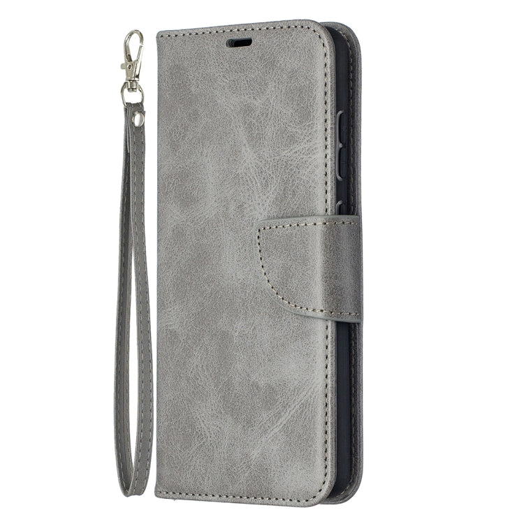For Samsung Galaxy A52 5G Retro Lambskin Texture Pure Color Horizontal Flip PU Leather Case with Holder & Card Slots & Wallet & Lanyard