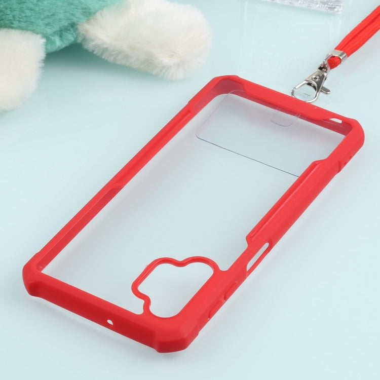 For Samsung Galaxy A32 5G Acrylic + Color TPU Shockproof Case with Neck Lanyard