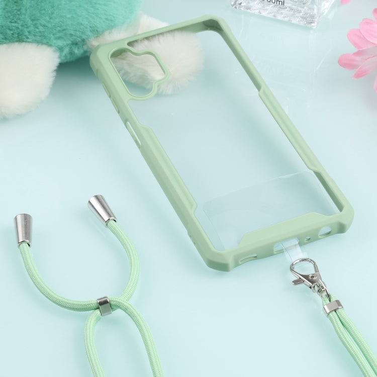 For Samsung Galaxy A32 5G Acrylic + Color TPU Shockproof Case with Neck Lanyard