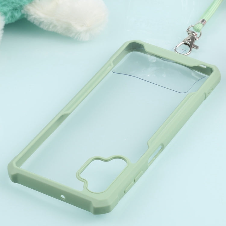 For Samsung Galaxy A32 5G Acrylic + Color TPU Shockproof Case with Neck Lanyard
