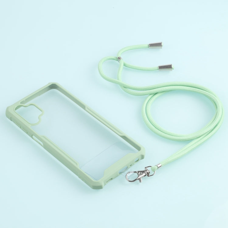For Samsung Galaxy A32 5G Acrylic + Color TPU Shockproof Case with Neck Lanyard