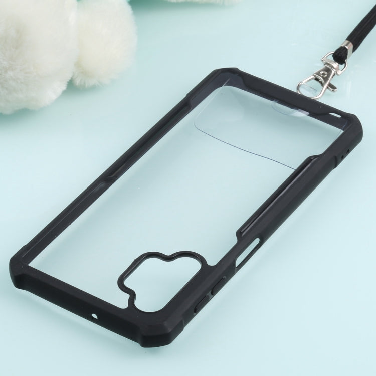 For Samsung Galaxy A32 5G Acrylic + Color TPU Shockproof Case with Neck Lanyard