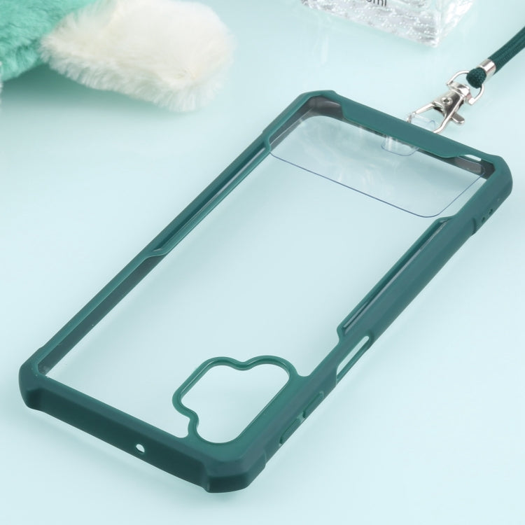 For Samsung Galaxy A32 5G Acrylic + Color TPU Shockproof Case with Neck Lanyard