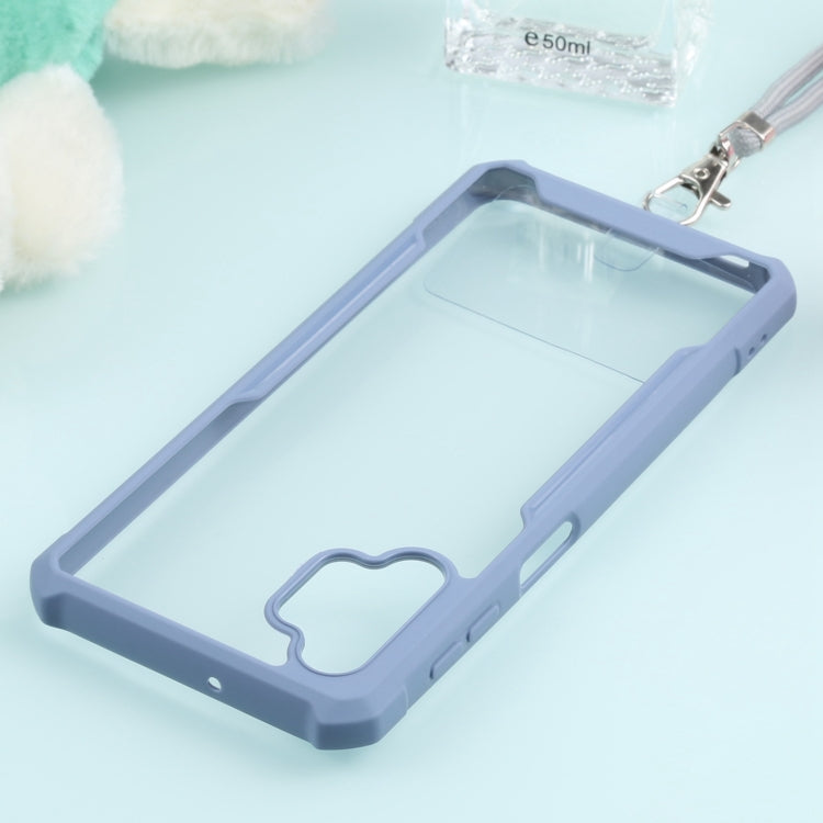 For Samsung Galaxy A32 5G Acrylic + Color TPU Shockproof Case with Neck Lanyard