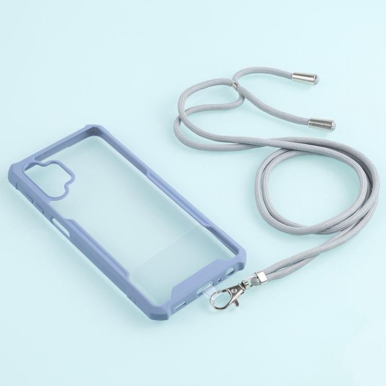 For Samsung Galaxy A32 5G Acrylic + Color TPU Shockproof Case with Neck Lanyard