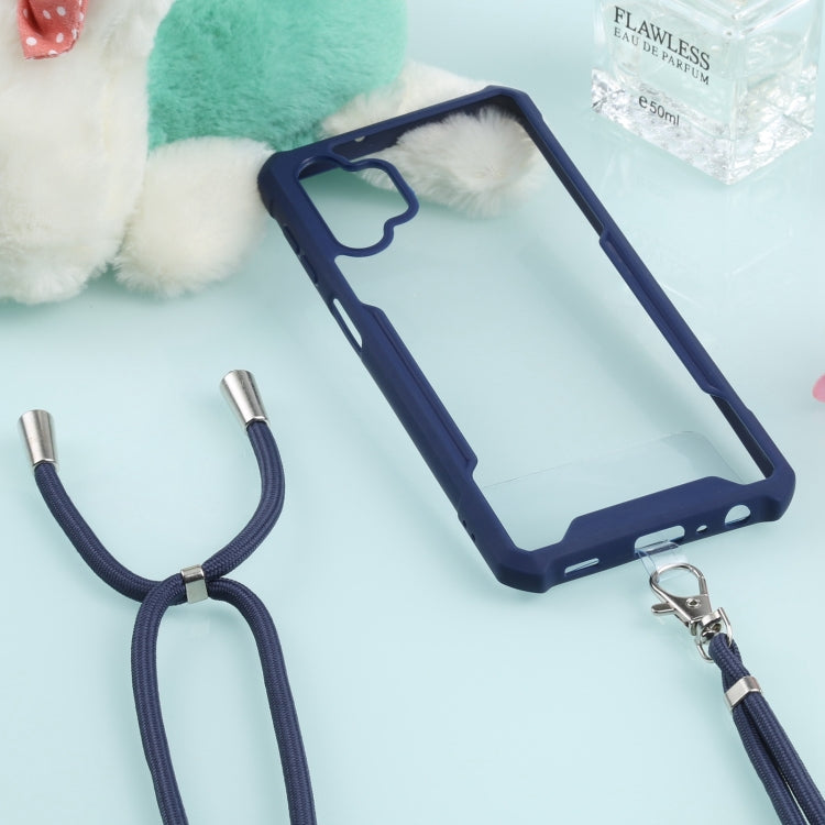 For Samsung Galaxy A32 5G Acrylic + Color TPU Shockproof Case with Neck Lanyard