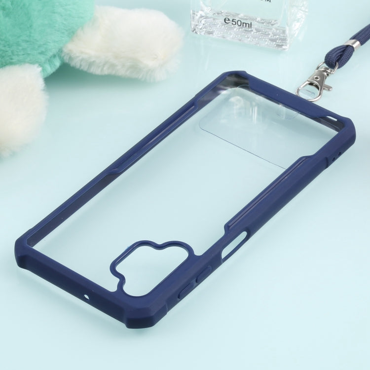For Samsung Galaxy A32 5G Acrylic + Color TPU Shockproof Case with Neck Lanyard