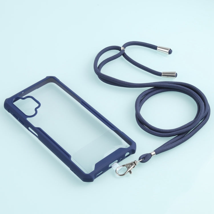 For Samsung Galaxy A32 5G Acrylic + Color TPU Shockproof Case with Neck Lanyard