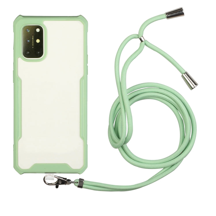 For Xiaomi Redmi Note 9 / Poco M3 Acrylic + Color TPU Shockproof Case with Neck Lanyard