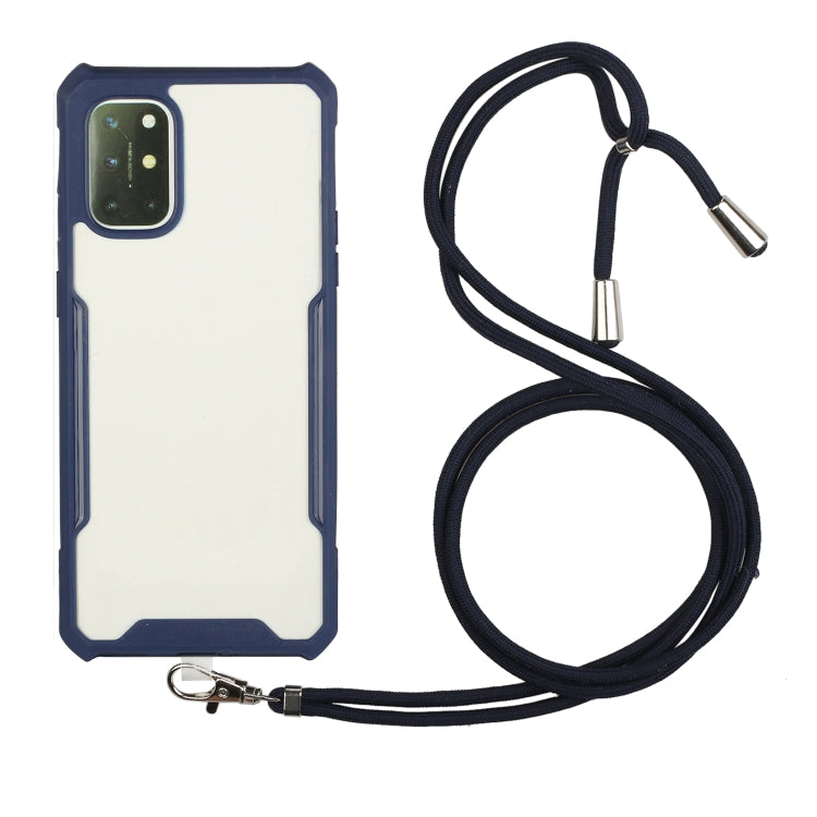 For Xiaomi Redmi Note 9 / Poco M3 Acrylic + Color TPU Shockproof Case with Neck Lanyard