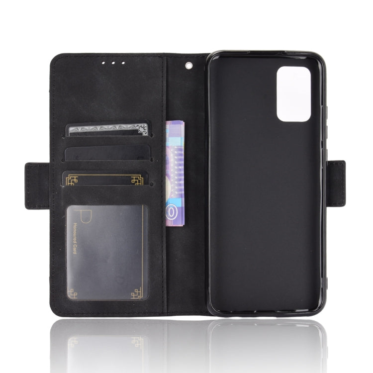 For Samsung Galaxy A02s Skin Feel Calf Pattern Horizontal Flip Leather Case with Holder & Card Slots & Photo Frame
