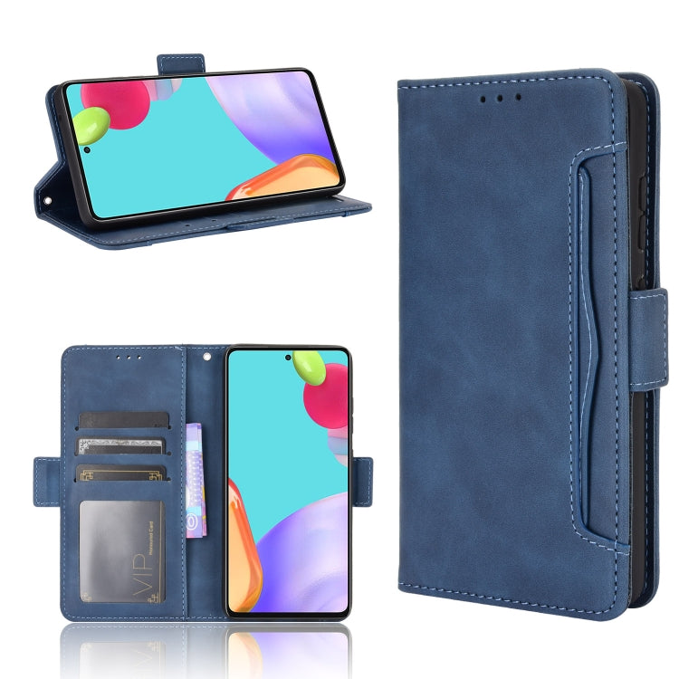 For Samsung Galaxy A52 5G Skin Feel Calf Pattern Horizontal Flip Leather Case with Holder & Card Slots & Photo Frame