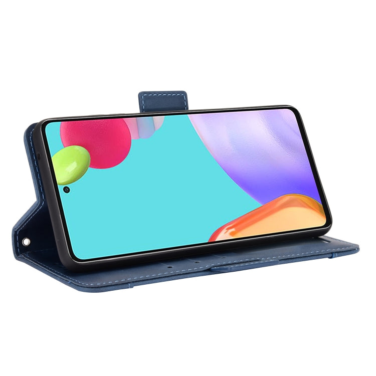For Samsung Galaxy A52 5G Skin Feel Calf Pattern Horizontal Flip Leather Case with Holder & Card Slots & Photo Frame