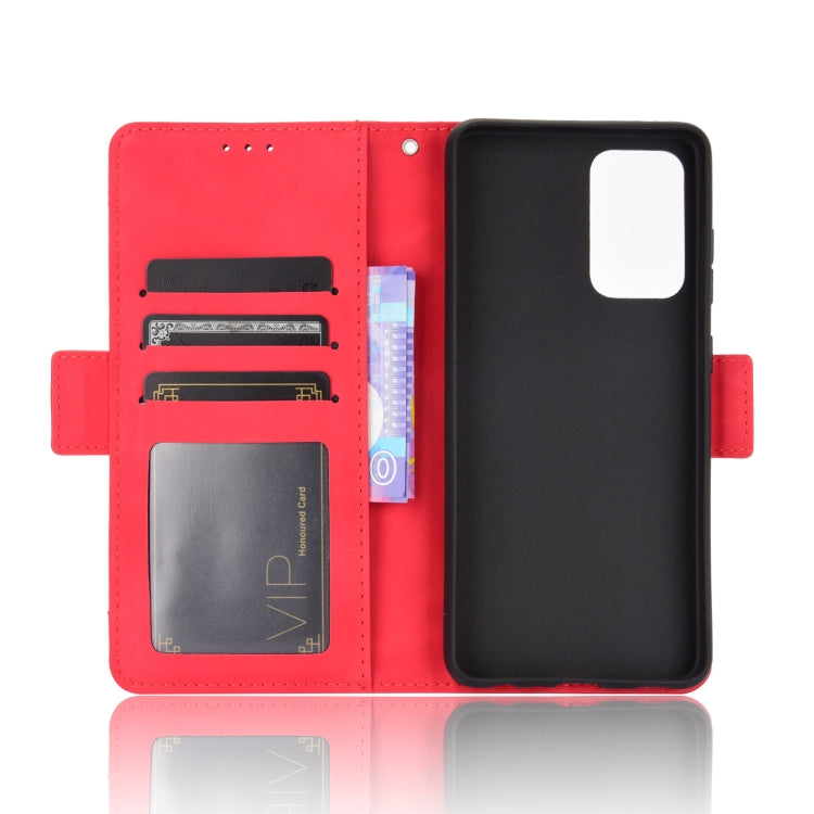 For Samsung Galaxy A52 5G Skin Feel Calf Pattern Horizontal Flip Leather Case with Holder & Card Slots & Photo Frame