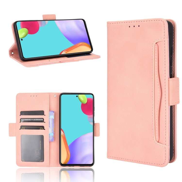 For Samsung Galaxy A52 5G Skin Feel Calf Pattern Horizontal Flip Leather Case with Holder & Card Slots & Photo Frame