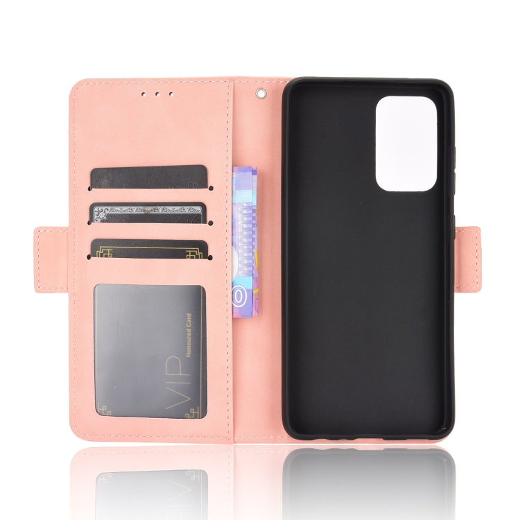 For Samsung Galaxy A52 5G Skin Feel Calf Pattern Horizontal Flip Leather Case with Holder & Card Slots & Photo Frame