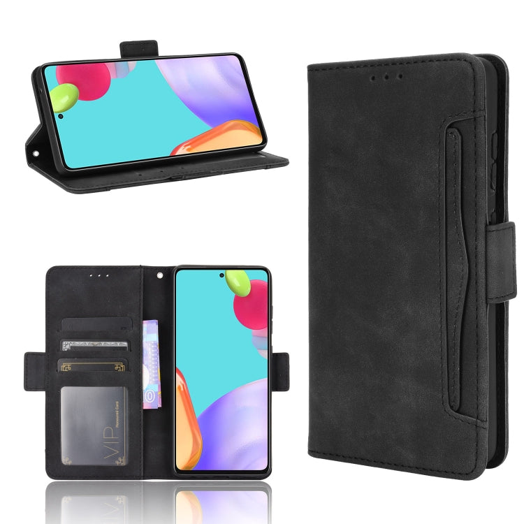 For Samsung Galaxy A72 5G / 4G Skin Feel Calf Pattern Horizontal Flip Leather Case with Holder & Card Slots & Photo Frame
