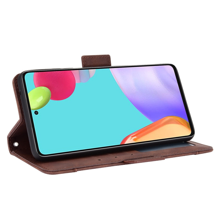For Samsung Galaxy A72 5G / 4G Skin Feel Calf Pattern Horizontal Flip Leather Case with Holder & Card Slots & Photo Frame