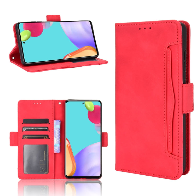 For Samsung Galaxy A72 5G / 4G Skin Feel Calf Pattern Horizontal Flip Leather Case with Holder & Card Slots & Photo Frame