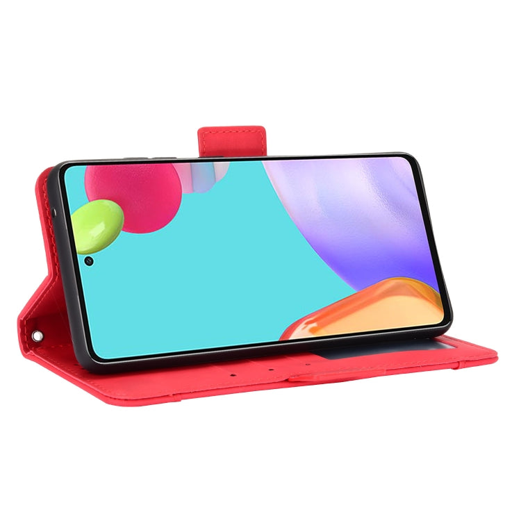 For Samsung Galaxy A72 5G / 4G Skin Feel Calf Pattern Horizontal Flip Leather Case with Holder & Card Slots & Photo Frame
