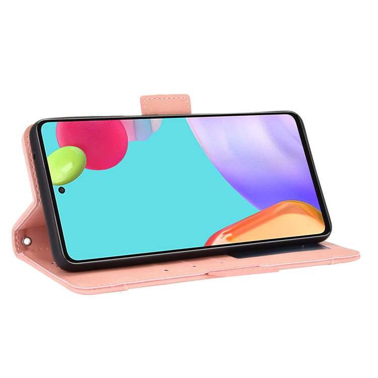 For Samsung Galaxy A72 5G / 4G Skin Feel Calf Pattern Horizontal Flip Leather Case with Holder & Card Slots & Photo Frame