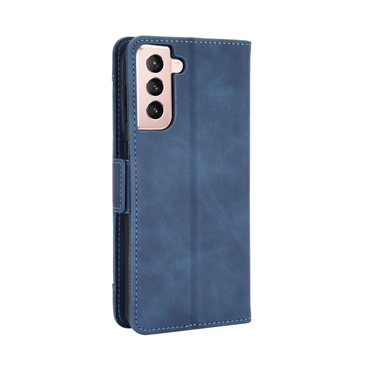 For Samsung Galaxy S21+ 5G Skin Feel Calf Pattern Horizontal Flip Leather Case with Holder & Card Slots & Photo Frame