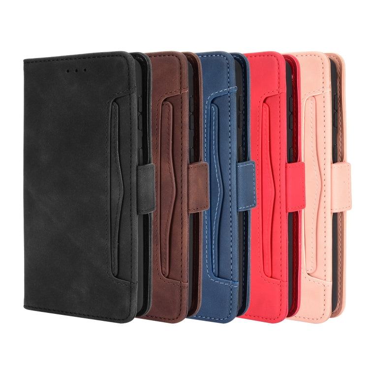 For Samsung Galaxy S21+ 5G Skin Feel Calf Pattern Horizontal Flip Leather Case with Holder & Card Slots & Photo Frame