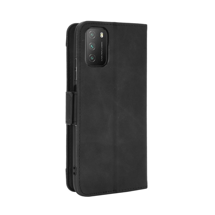 For Xiaomi Poco M3 Skin Feel Calf Pattern Horizontal Flip Leather Case with Holder & Card Slots & Photo Frame