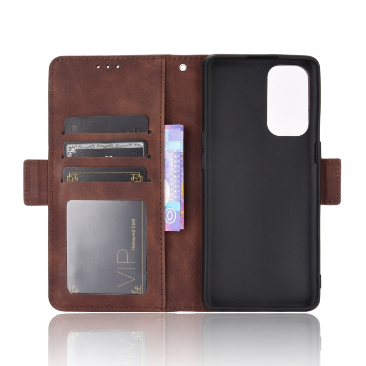 For OPPO Reno5 5G Skin Feel Calf Pattern Horizontal Flip Leather Case with Holder & Card Slots & Photo Frame