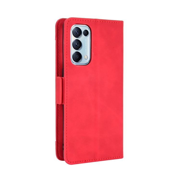 For OPPO Reno5 5G Skin Feel Calf Pattern Horizontal Flip Leather Case with Holder & Card Slots & Photo Frame