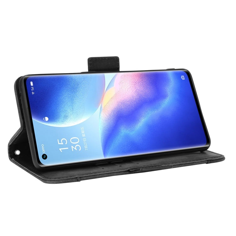 For OPPO Reno5 Pro 5G Skin Feel Calf Pattern Horizontal Flip Leather Case with Holder & Card Slots & Photo Frame