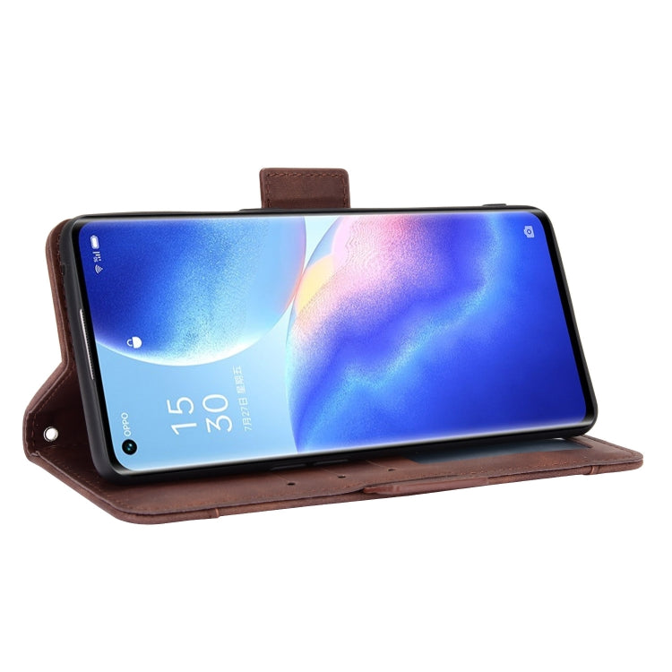For OPPO Reno5 Pro 5G Skin Feel Calf Pattern Horizontal Flip Leather Case with Holder & Card Slots & Photo Frame