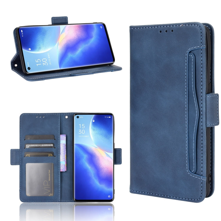 For OPPO Reno5 Pro 5G Skin Feel Calf Pattern Horizontal Flip Leather Case with Holder & Card Slots & Photo Frame