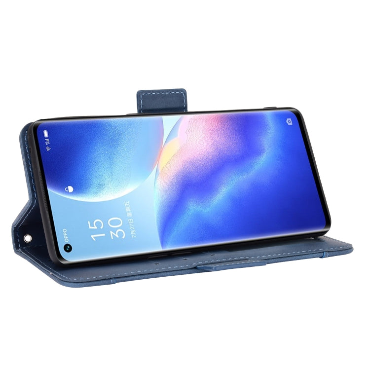 For OPPO Reno5 Pro 5G Skin Feel Calf Pattern Horizontal Flip Leather Case with Holder & Card Slots & Photo Frame