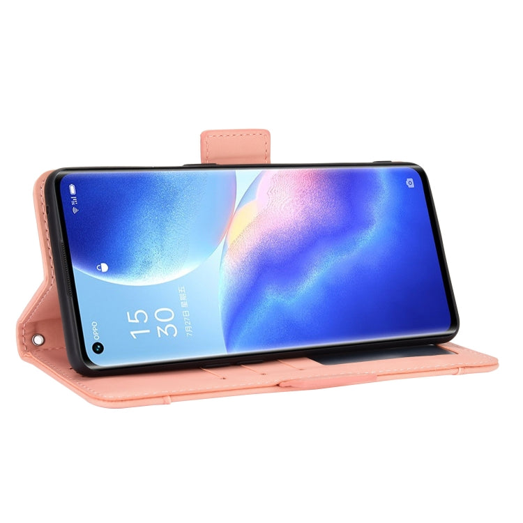 For OPPO Reno5 Pro 5G Skin Feel Calf Pattern Horizontal Flip Leather Case with Holder & Card Slots & Photo Frame