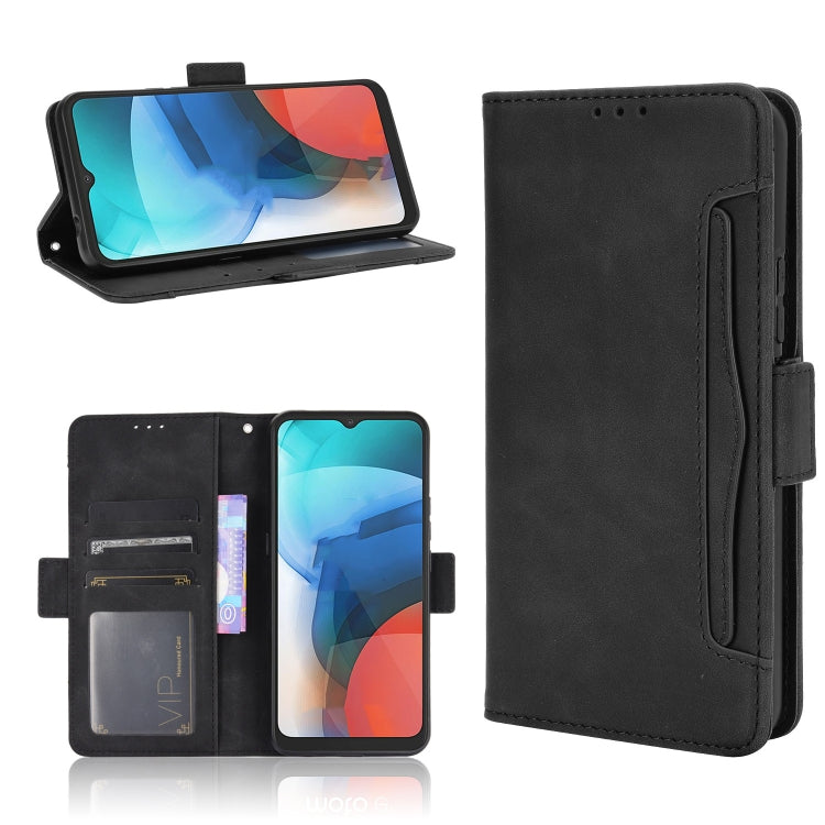 For Motorola Moto E7 Skin Feel Calf Pattern Horizontal Flip Leather Case with Holder & Card Slots & Photo Frame