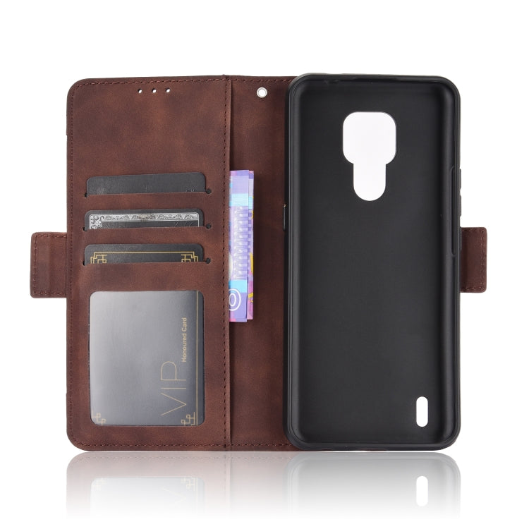 For Motorola Moto E7 Skin Feel Calf Pattern Horizontal Flip Leather Case with Holder & Card Slots & Photo Frame