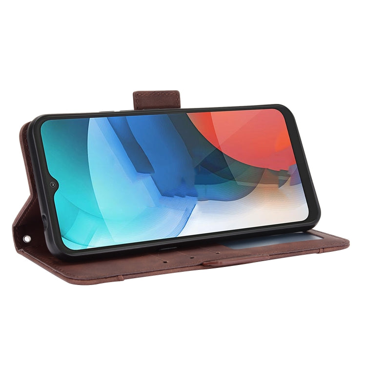 For Motorola Moto E7 Skin Feel Calf Pattern Horizontal Flip Leather Case with Holder & Card Slots & Photo Frame
